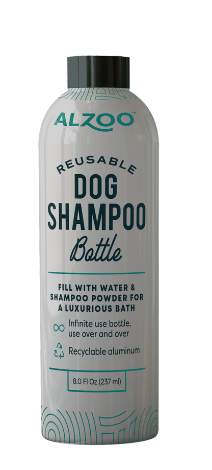 ALZOO Reusable Aluminum Shampoo Bottle, 16 oz