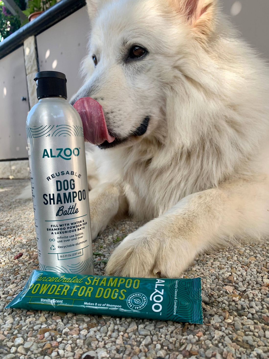 ALZOO Reusable Aluminum Shampoo Bottle, 16 oz