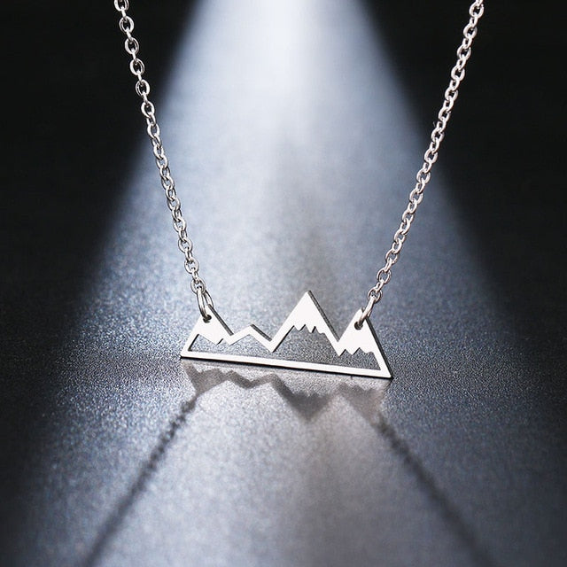 Personalized Hollow Mountain Peak Necklace for Women - Image 6