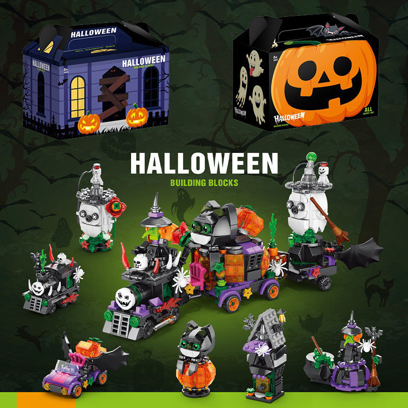 Halloween Themed Building Blocks Set