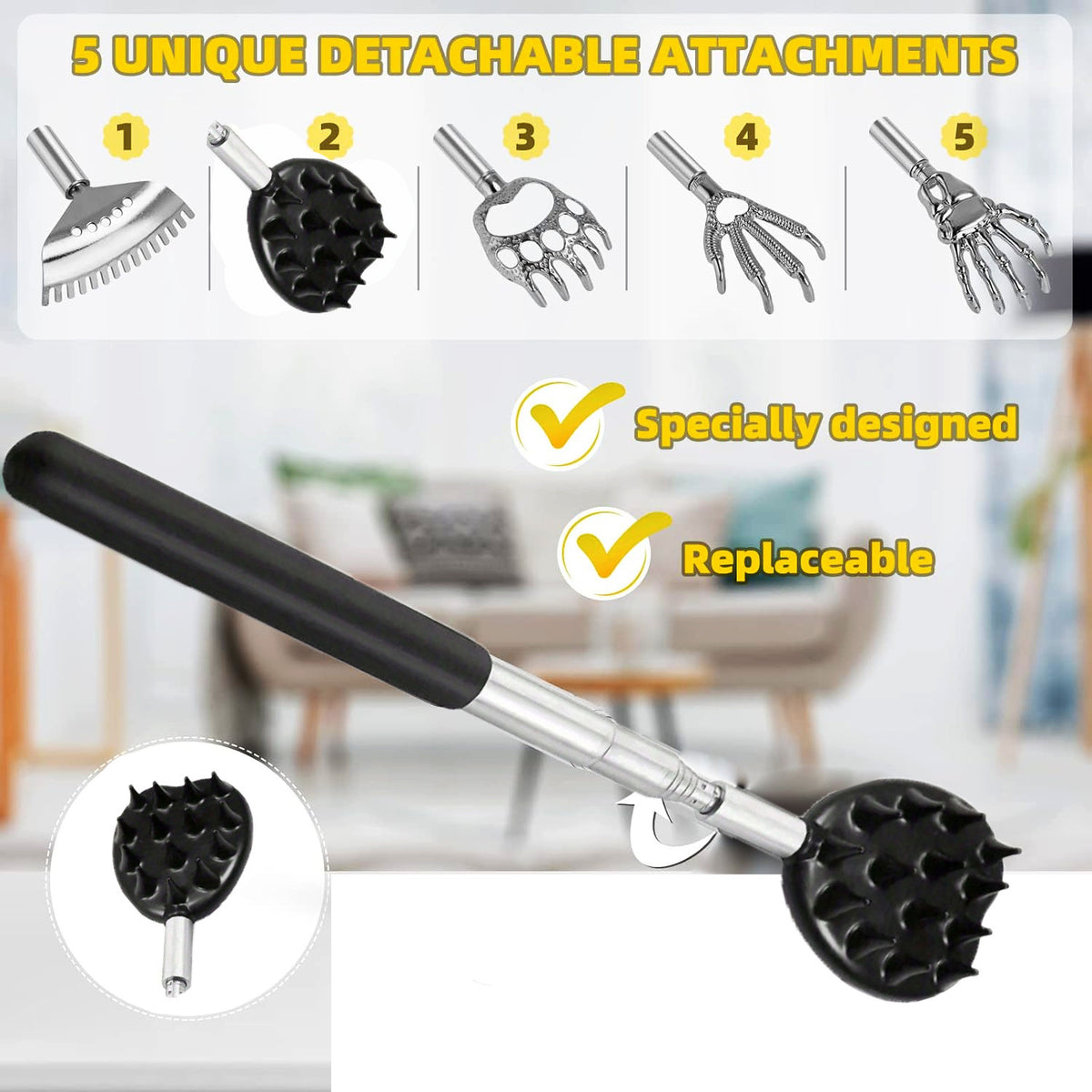 Adjustable back scratcher