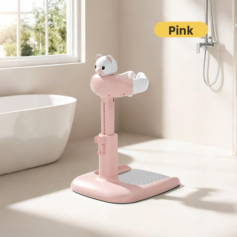 Baby Standing Foldable Non-Slip Adjustable Bath Stand for Home Use