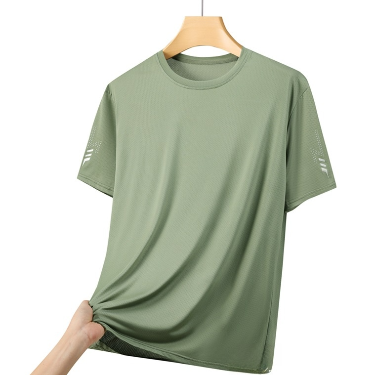 Men's Ice Silk Short Sleeve T-Shirt