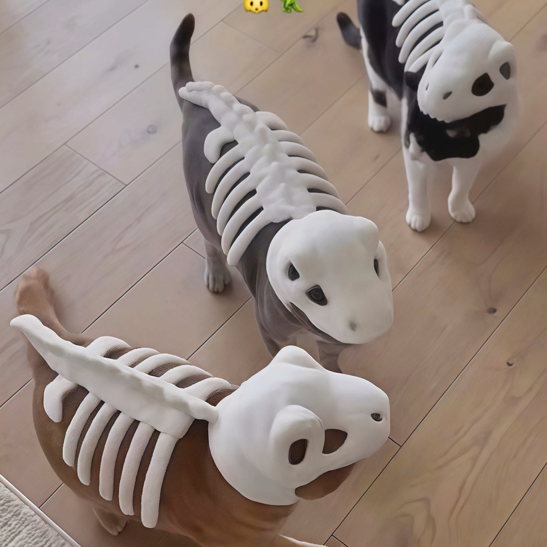 Dinosaur Skeleton Plush Costume