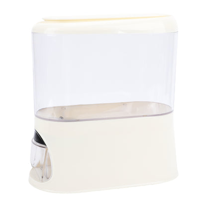 Airtight rice dispenser with measuring cup