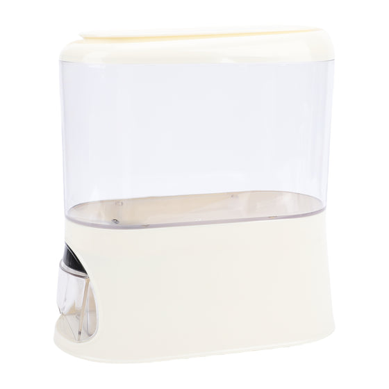 Airtight rice dispenser with measuring cup