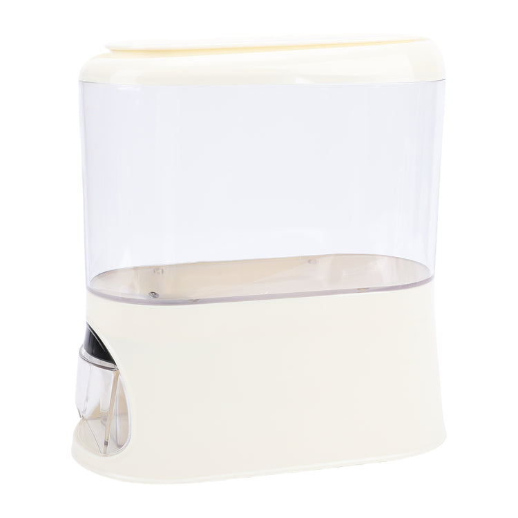 Airtight rice dispenser with measuring cup