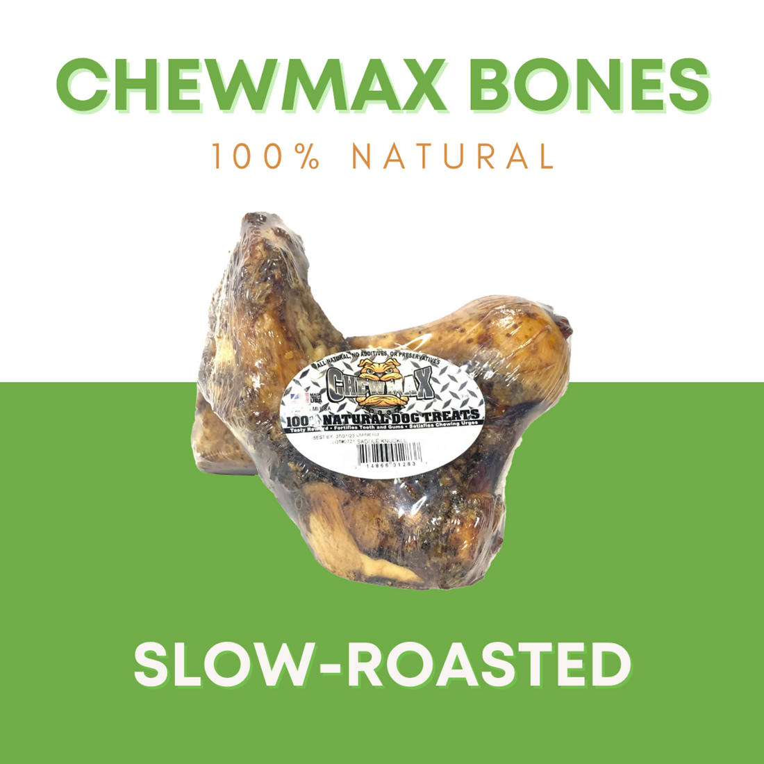 ChewMax Saddle Knuckle Beef Dog Bone