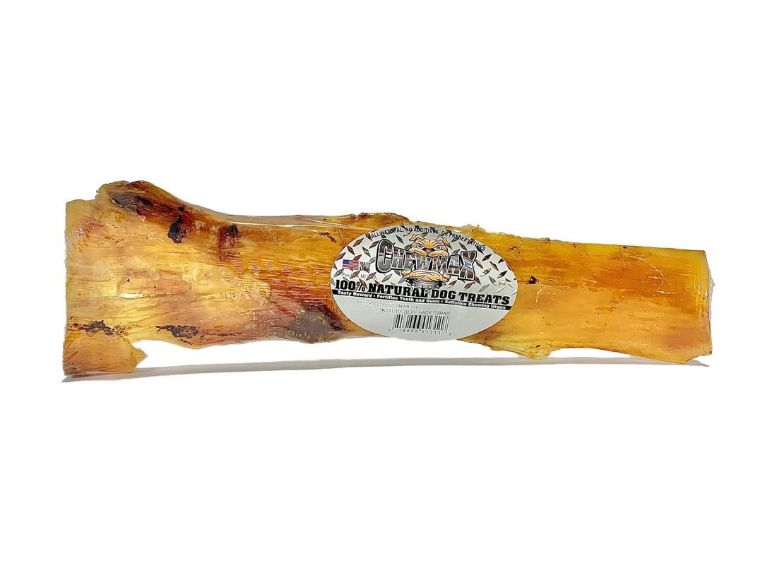 ChewMax Beef Back Strap Dog Bone, 10 Inch