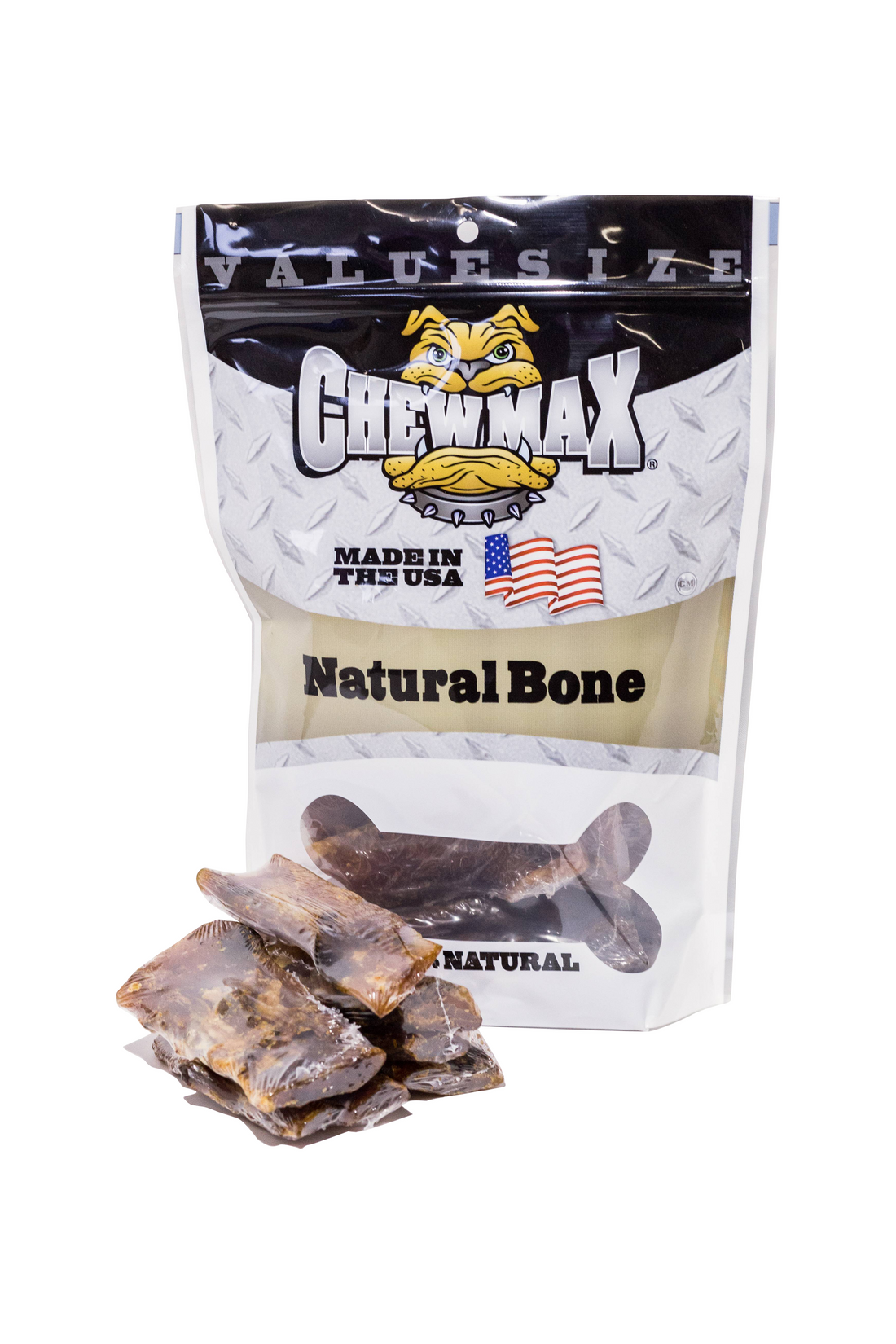 ChewMax Beef Back Strap Dog Bone, 5 Inch