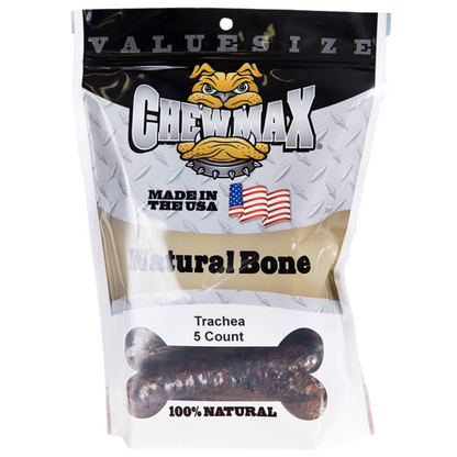 ChewMax Beef Trachea Dog Chews, 5-6 Inch 5-Count