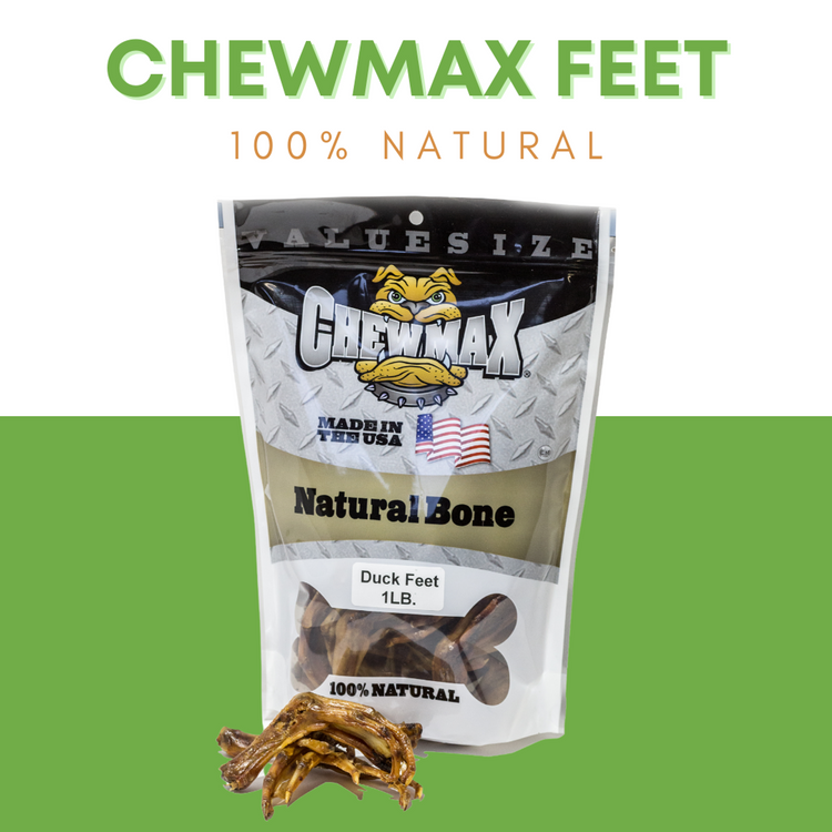 ChewMax Duck Feet Dog Chews, 1 lb