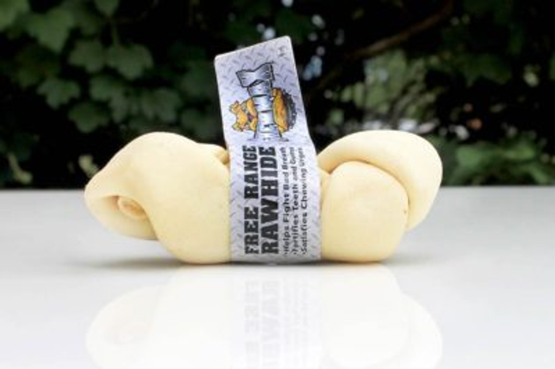 ChewMax Natural Knotted Rawhide Bone, 14-15 Inch
