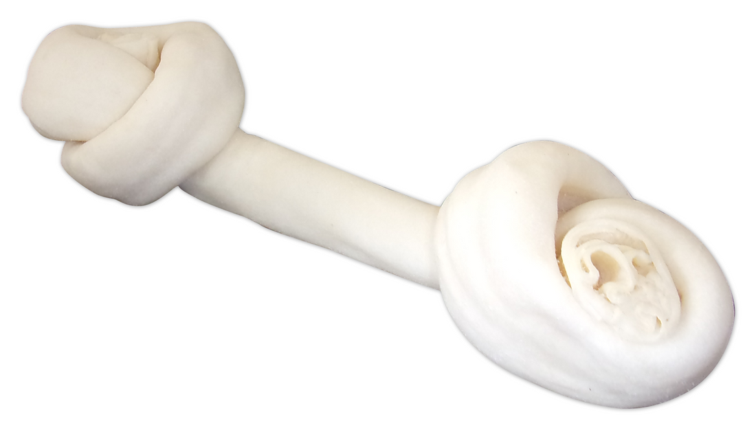 ChewMax Chicken Flavored Knotted Rawhide Bone, 14-15 Inch