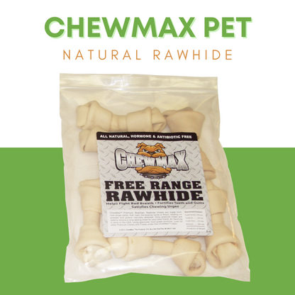 ChewMax Knotted Rawhide Bone Dog Chews