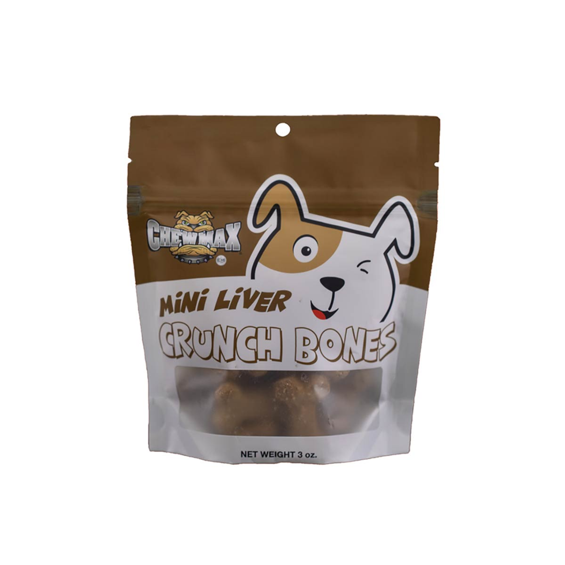 ChewMax Mini Liver Crunch Bone Dog Treats