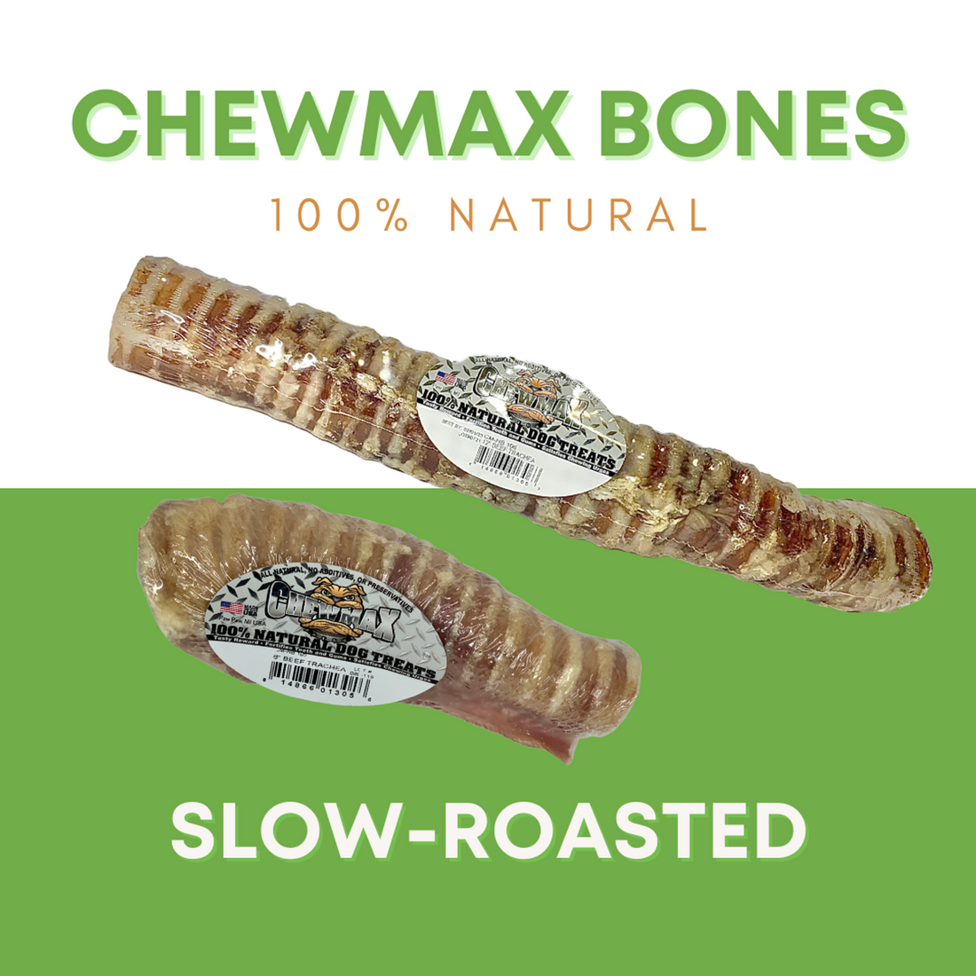 ChewMax Beef Trachea Dog Bone, 6 Inch