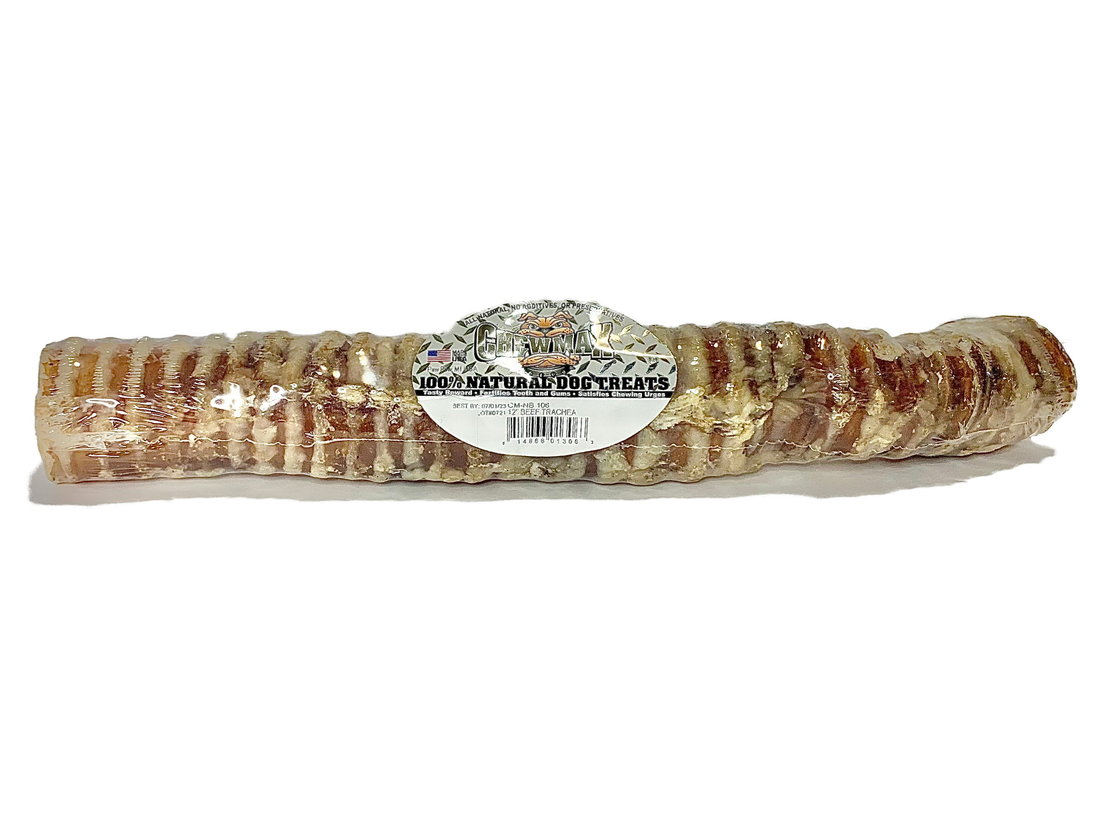 ChewMax Beef Trachea Dog Chew, 12 Inch