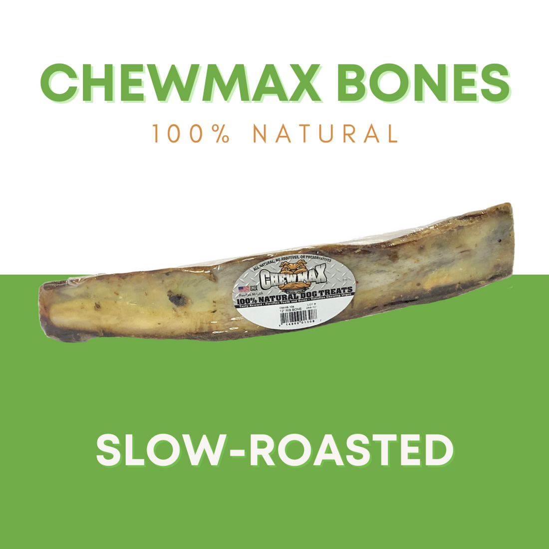 ChewMax Beef Rib Dog Bone, 12 Inch