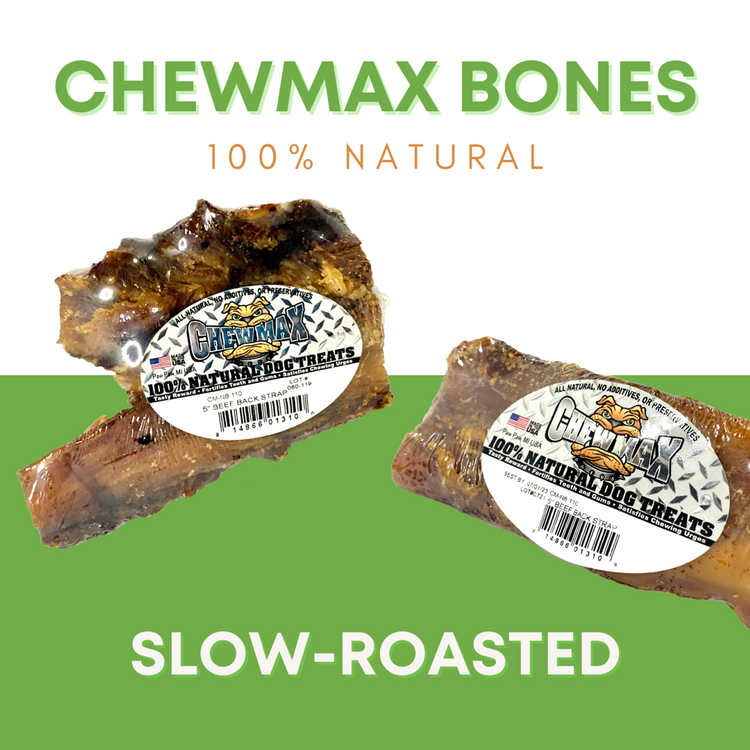 ChewMax Beef Back Strap Dog Bone, 5 Inch