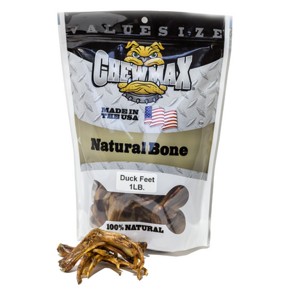 ChewMax Duck Feet Dog Chews, 1 lb