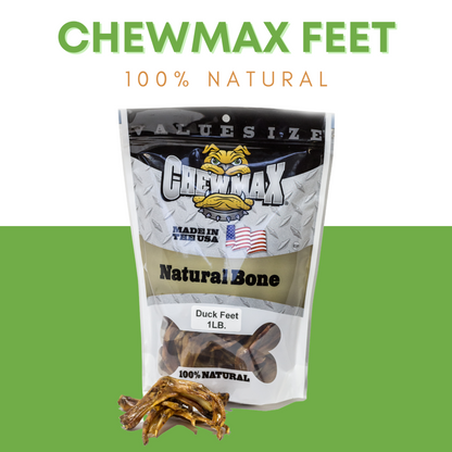 ChewMax Duck Feet Dog Chews, 1 lb