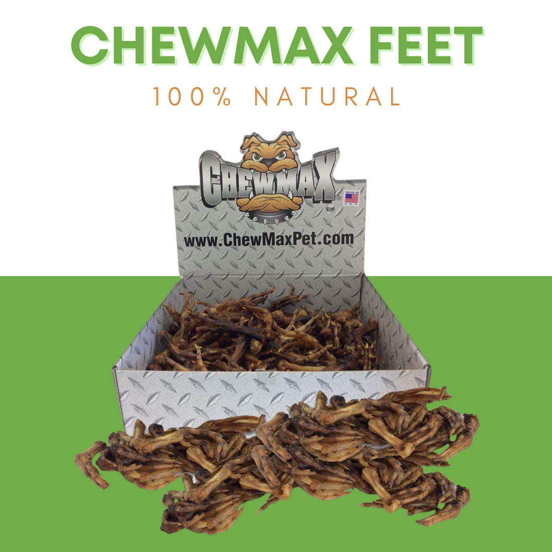ChewMax Duck Feet Dog Chews, 3 lb