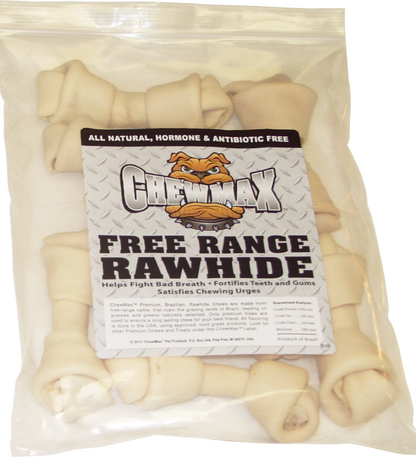 ChewMax Knotted Rawhide Bone Dog Chews