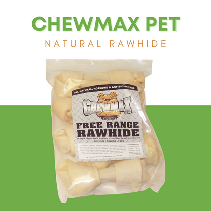 ChewMax Knotted Rawhide Bone Dog Chews