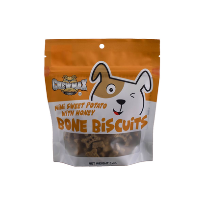 ChewMax Mini Sweet Potato & Honey Bone Dog Biscuits