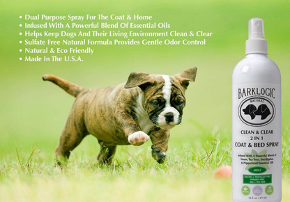 BarkLogic Clean & Clear 2-in-1 Coat & Bed Spray