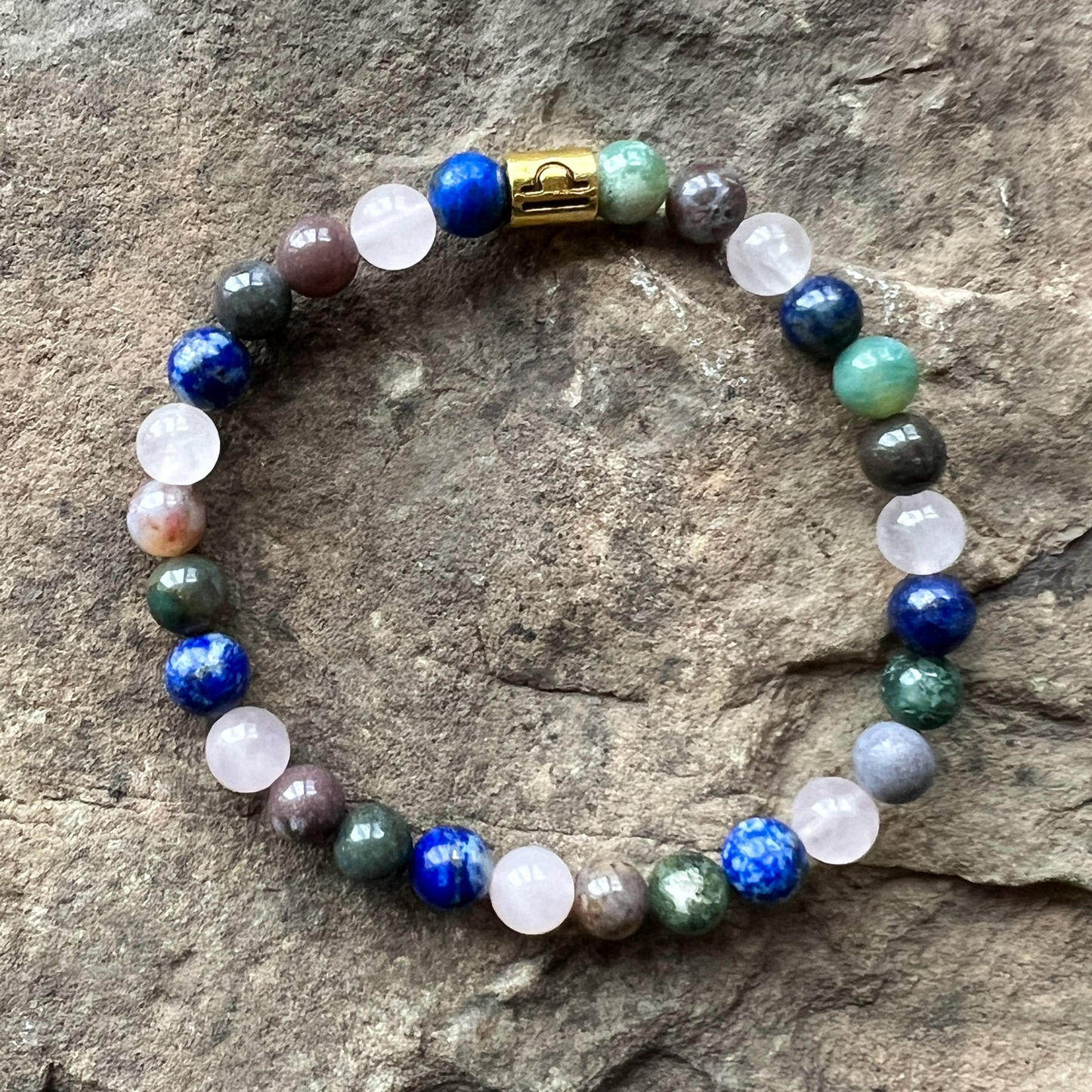 Libra Zodiac Gemstone Bracelet