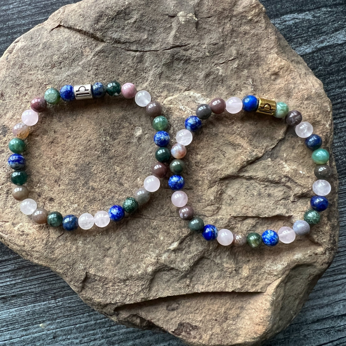 Libra Zodiac Gemstone Bracelet