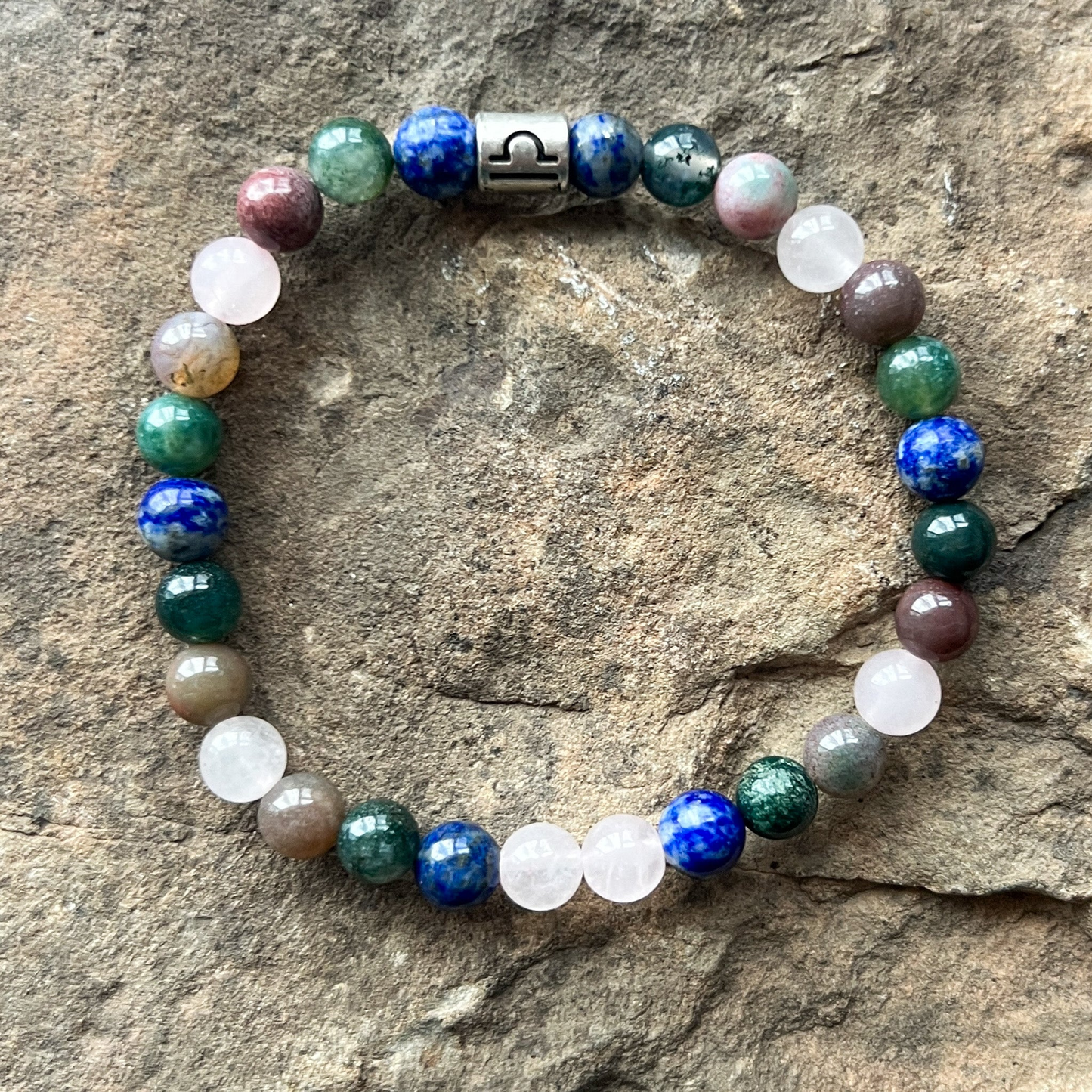 Libra Zodiac Gemstone Bracelet