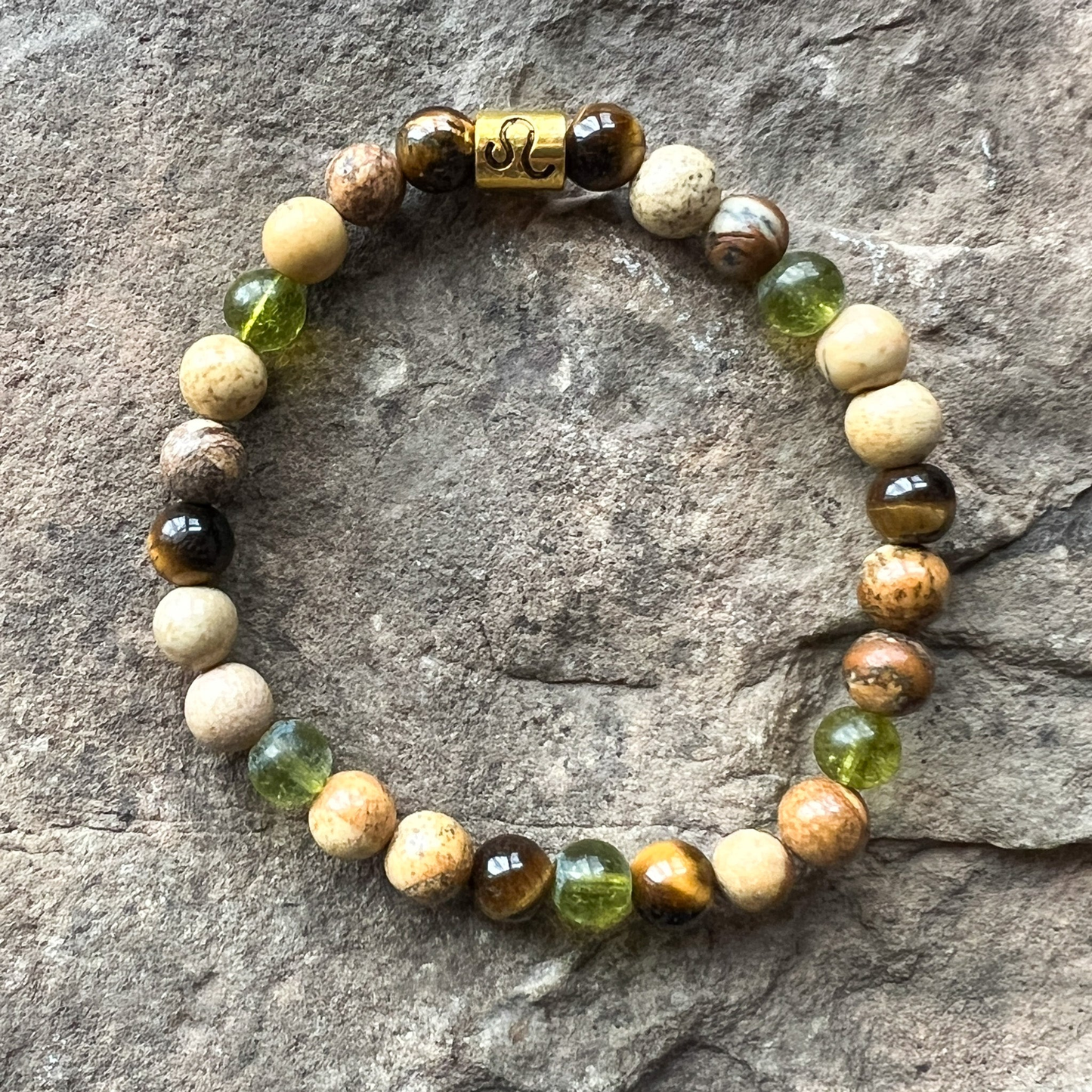 Leo Zodiac Gemstone Bracelet