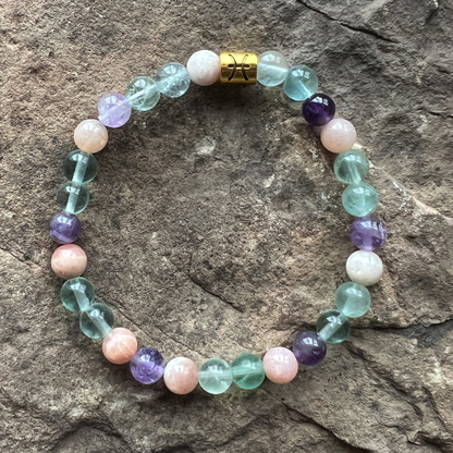 Pisces Zodiac Gemstone Bracelet