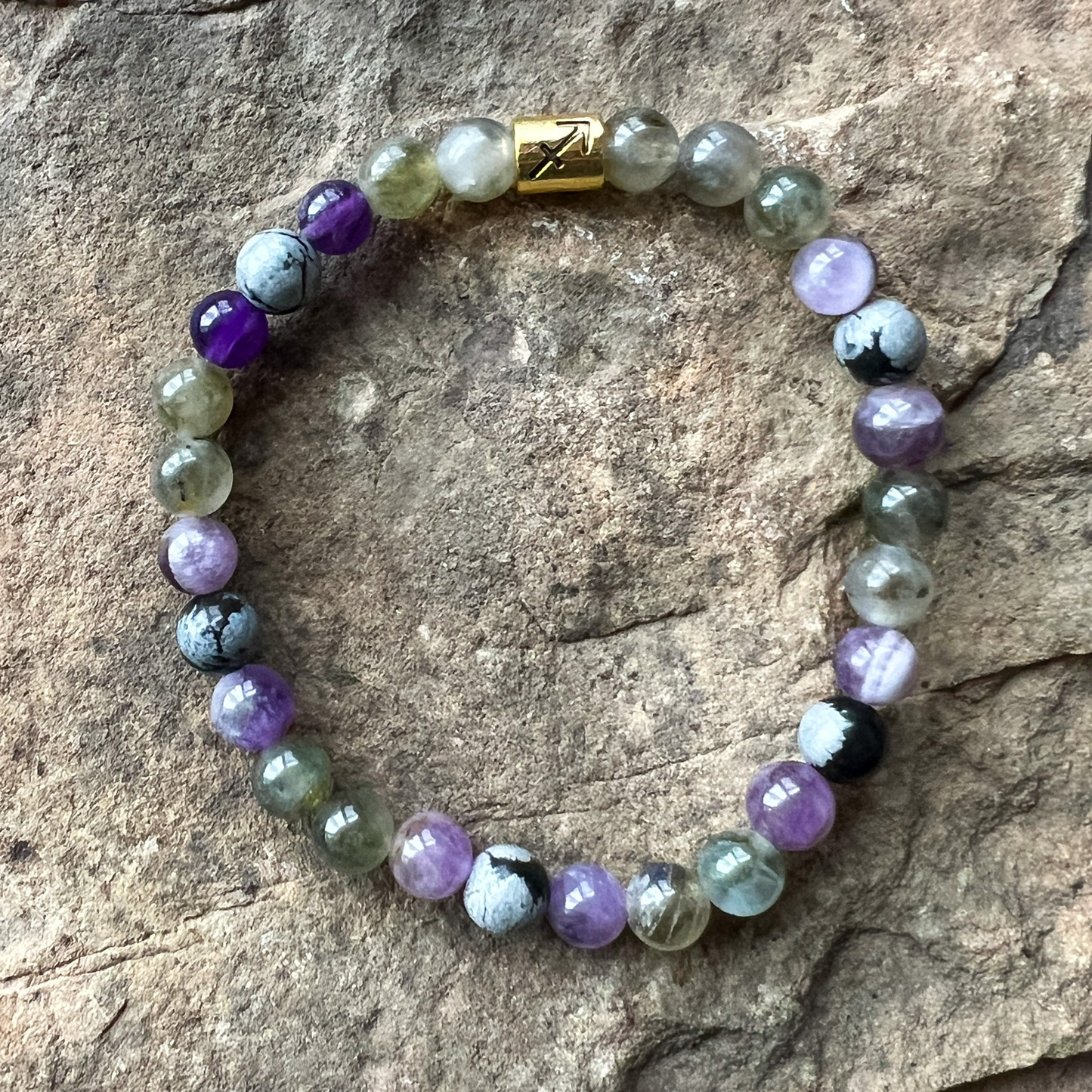 Sagittarius Zodiac Gemstone Bracelet