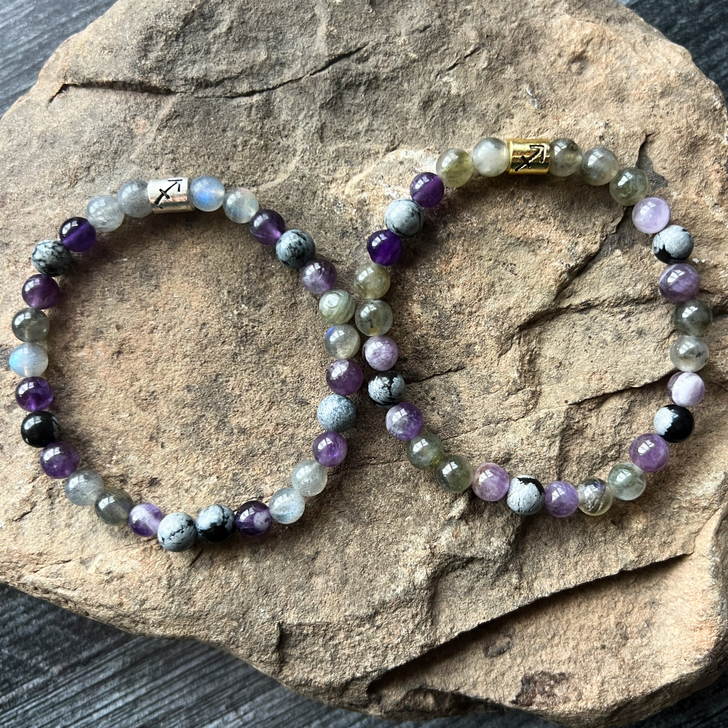 Sagittarius Zodiac Gemstone Bracelet