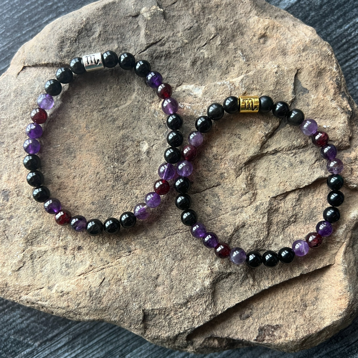 Scorpio Zodiac Gemstone Bracelet