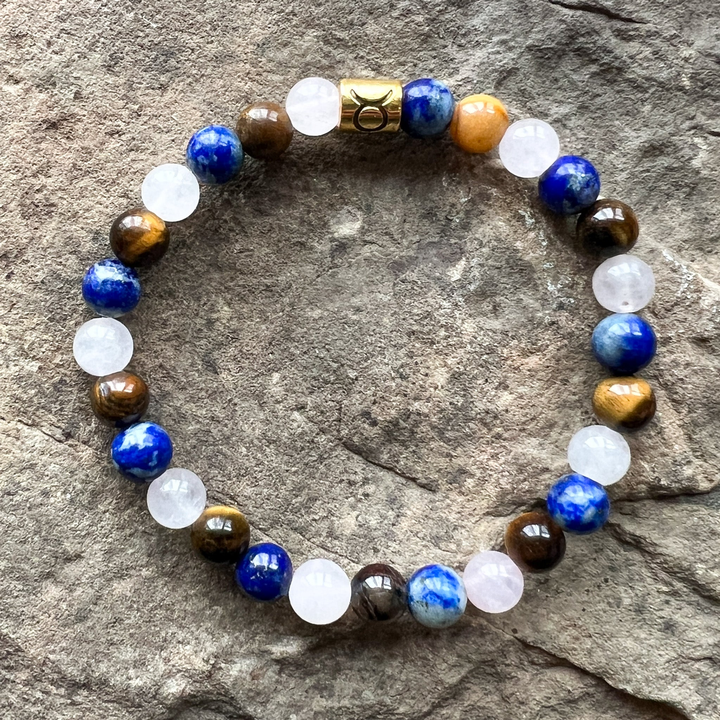 Taurus Zodiac Gemstone Bracelet