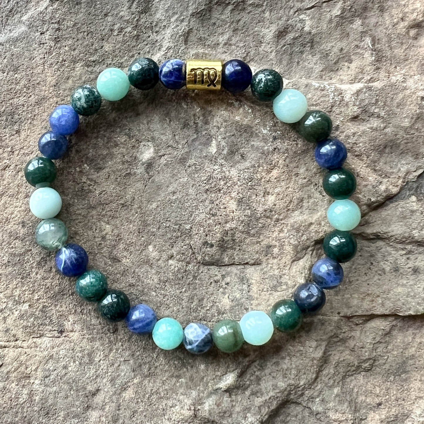 Virgo Zodiac Gemstone Bracelet