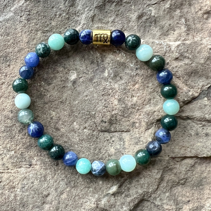 Virgo Zodiac Gemstone Bracelet