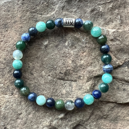Virgo Zodiac Gemstone Bracelet