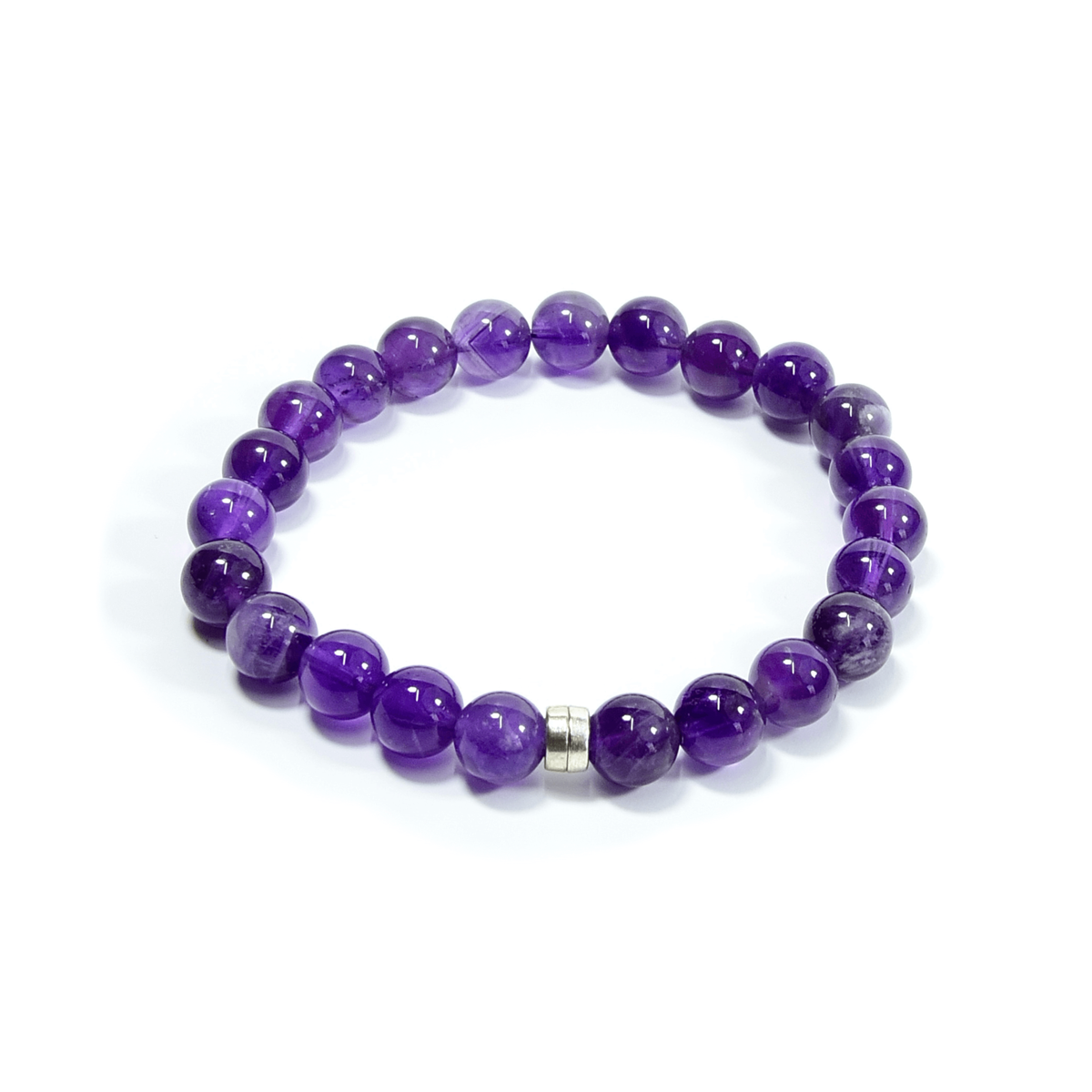 Amethyst Beaded Bracelet