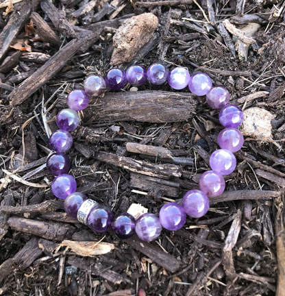 Amethyst Beaded Bracelet