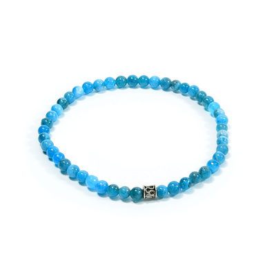 Apatite Beaded Bracelet, 4mm beads