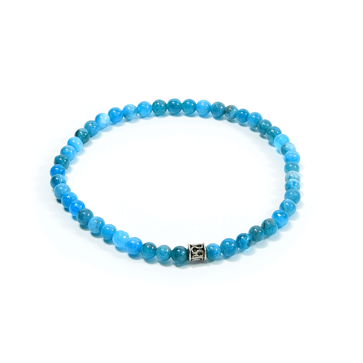 Apatite Beaded Bracelet, 4mm beads