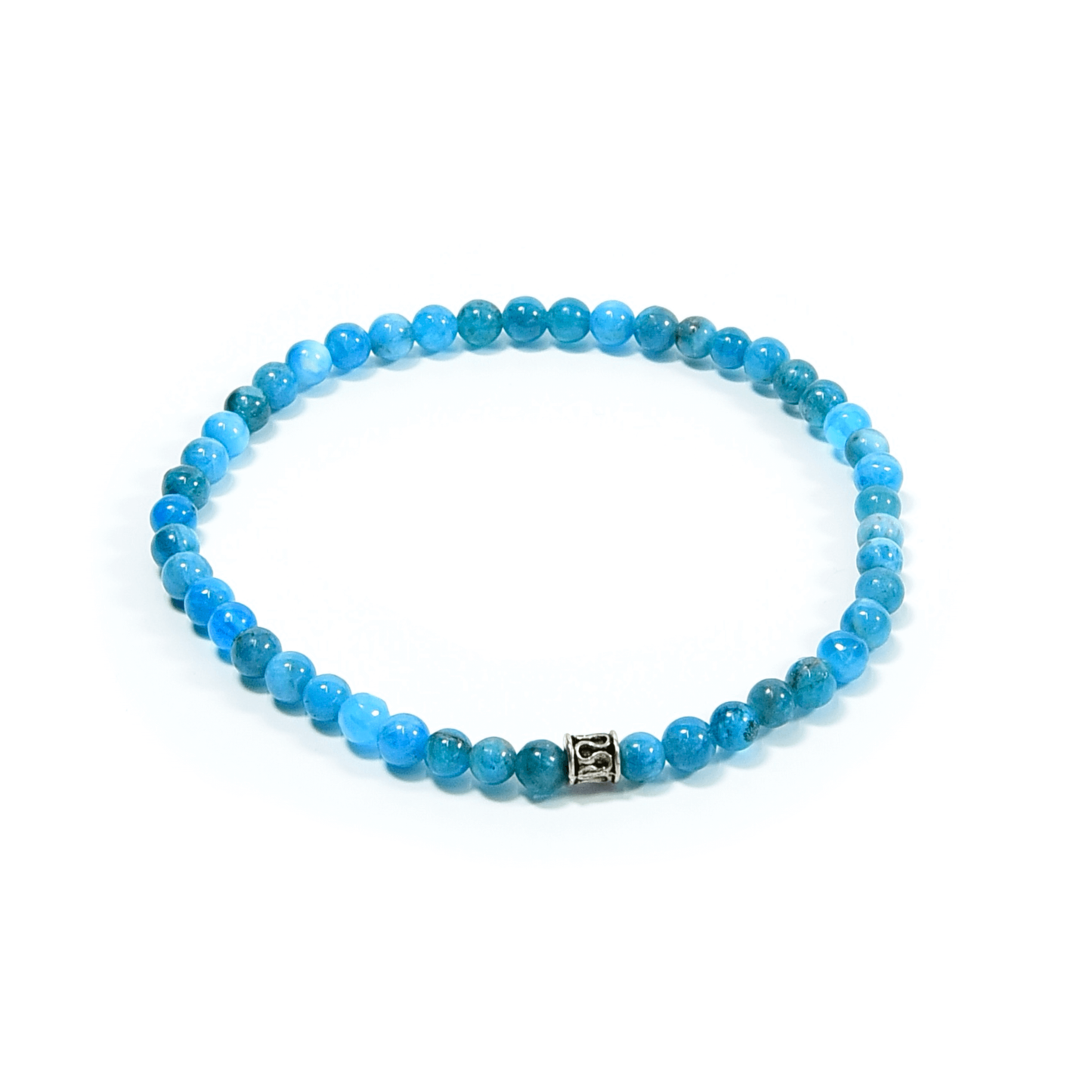 Apatite Beaded Bracelet, 4mm beads