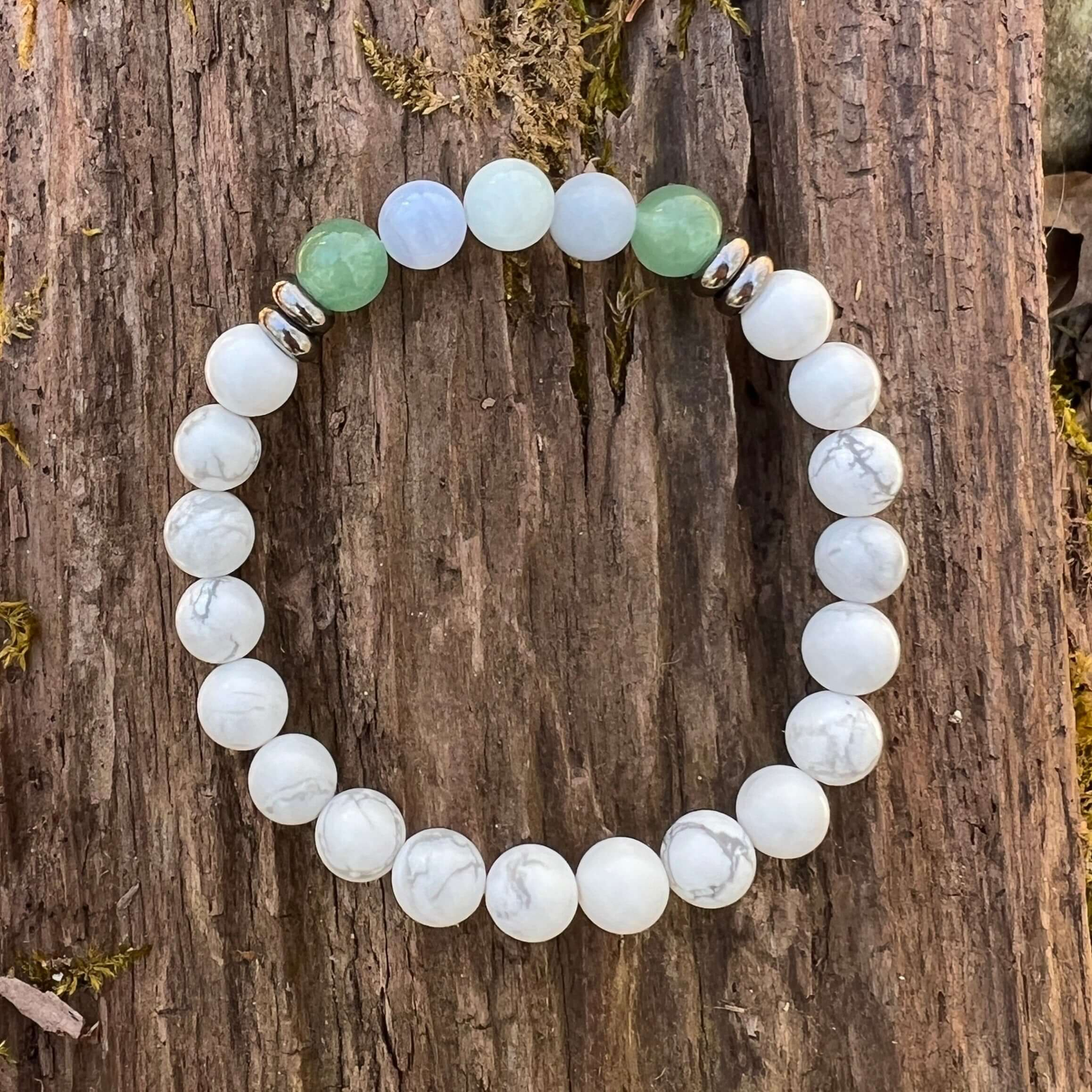 Calm Serenity Vibes Gemstone Bracelet