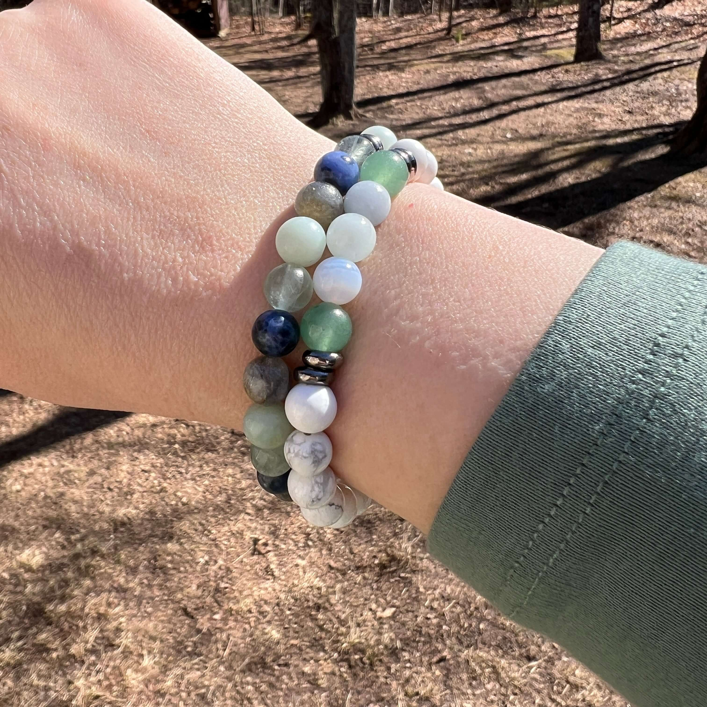Calm Serenity Vibes Gemstone Bracelet